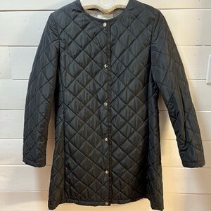 ALESSANDRO MANZONI Quilted Black Jacket – Size 42
